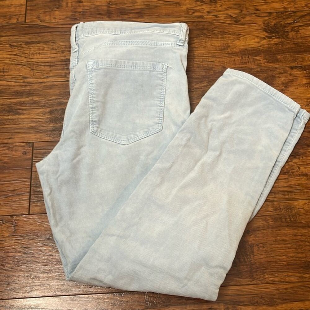 Free People Light Blue Corduroy Pants Size 29